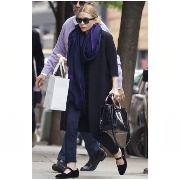 The Row Ava Leather Mary Jane Flats Sz 36 - Picture 11 of 13